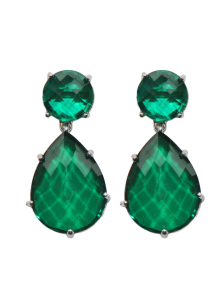 Anzie Classique Collection Earrings - Green Quartz